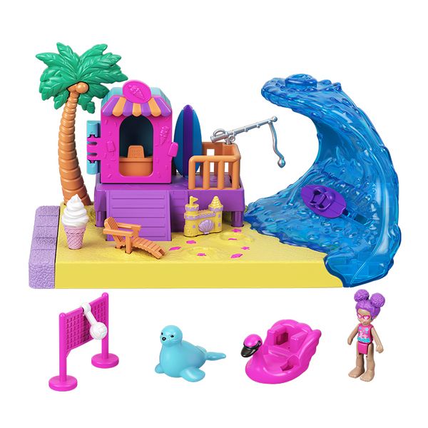  Đồ Chơi Bãi Biển Nắng Xanh Polly Pocket 