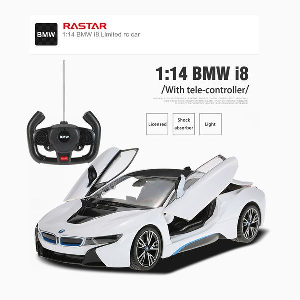  Xe BMW i8 mở cửa bằng điều khiển trắng 