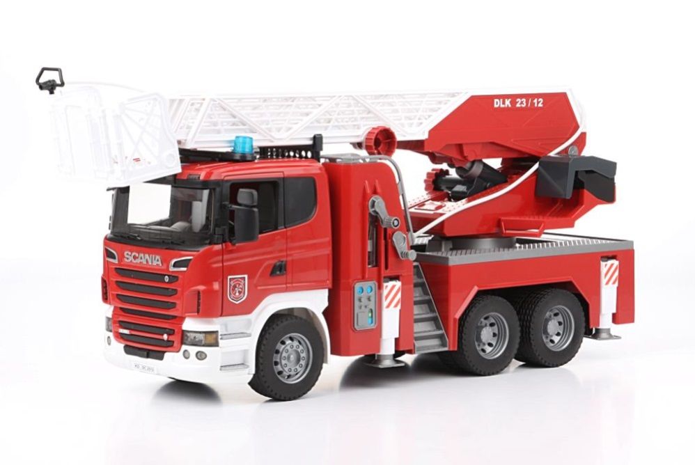  Đồ chơi dạng mô hình theo tỷ lệ thu nhỏ 1:16 xe cứu hỏa thang xoay SCANIA 