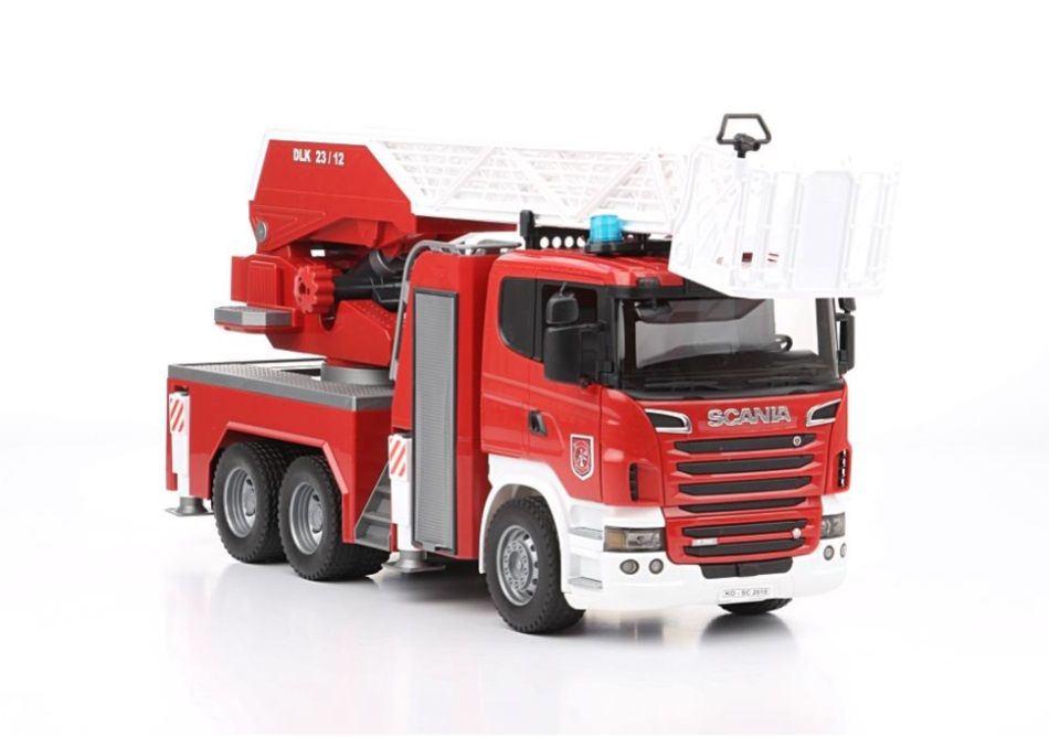  Đồ chơi dạng mô hình theo tỷ lệ thu nhỏ 1:16 xe cứu hỏa thang xoay SCANIA 