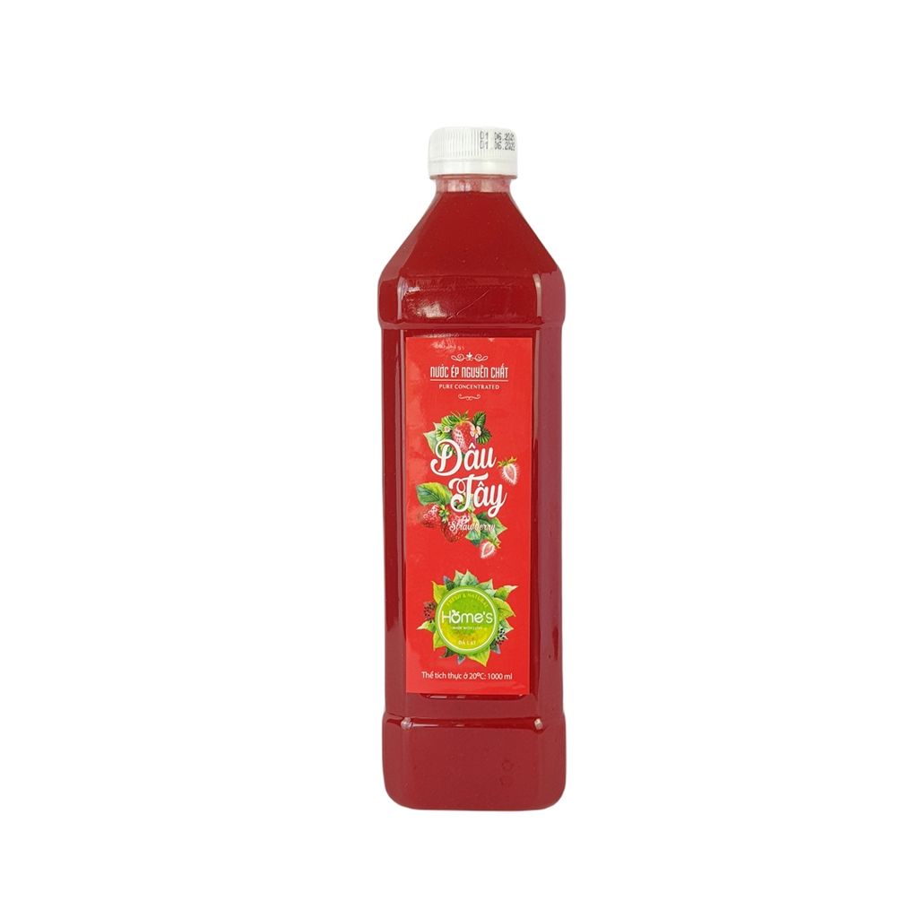 Chai nước cốt dâu tây Ngọc Thảo loại 1000ml
