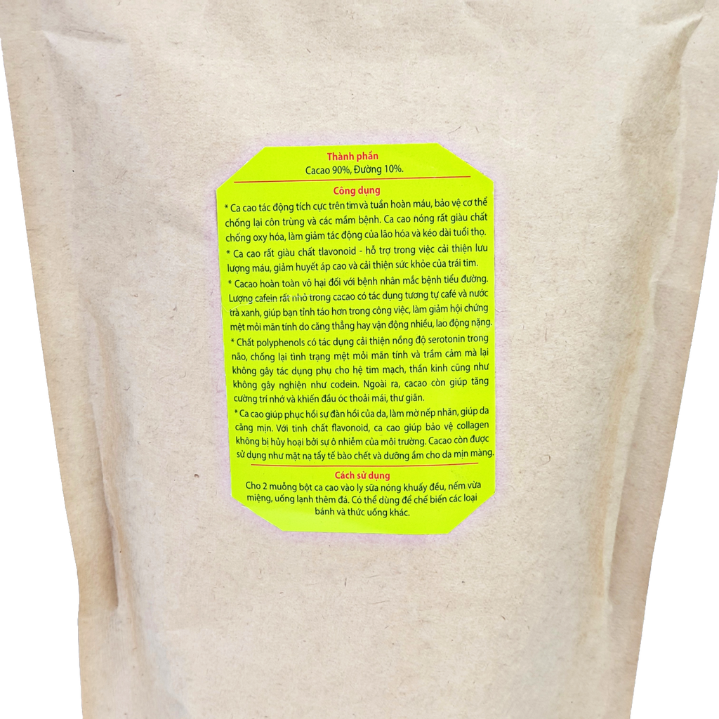 Gói Bột Ca Cao Nguyên Chất Ngọc Thảo - 500g