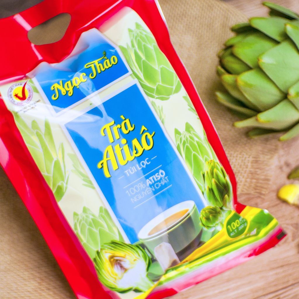 Gói Trà Atiso Túi Lọc Ngọc Thảo loại Đặc Biệt | 100 túi (gói màu đỏ)