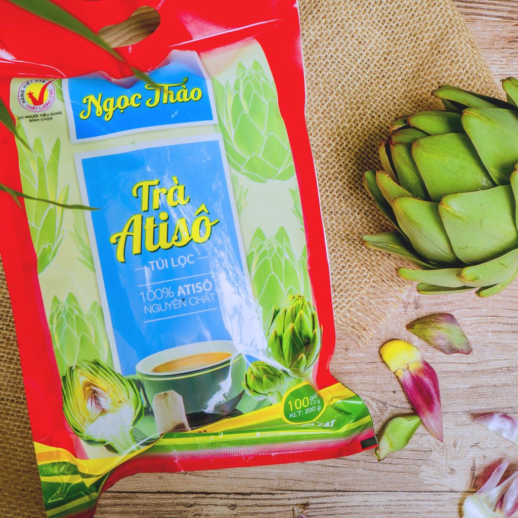 Gói Trà Atiso Túi Lọc Ngọc Thảo loại Đặc Biệt | 100 túi (gói màu đỏ)