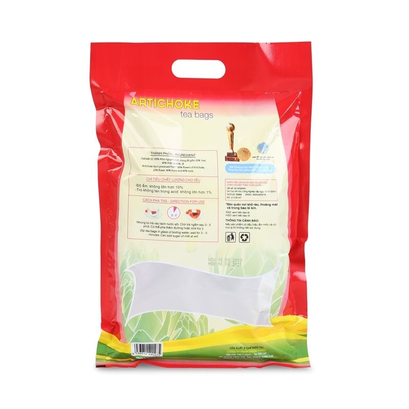 Gói Trà Atiso Túi Lọc Ngọc Thảo loại Đặc Biệt | 100 túi (gói màu đỏ)