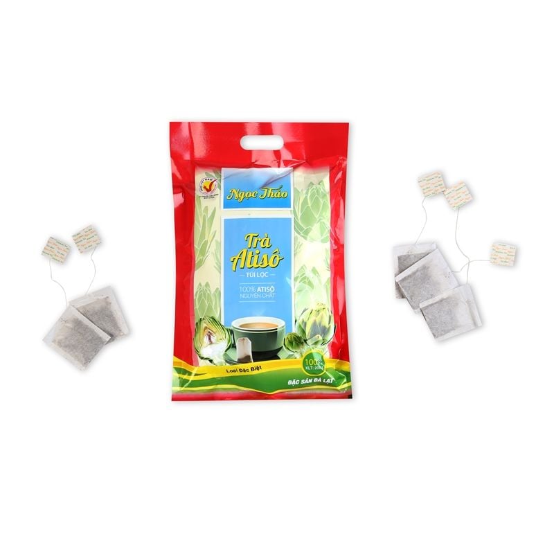Gói Trà Atiso Túi Lọc Ngọc Thảo loại Đặc Biệt | 100 túi (gói màu đỏ)