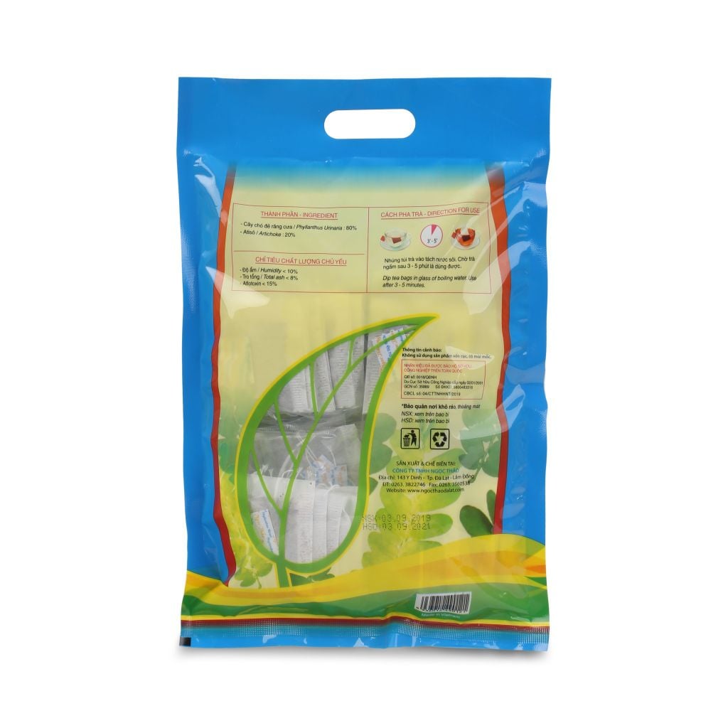 Gói Trà Diệp Hạ Châu Ngọc Thảo - 100 túi lọc
