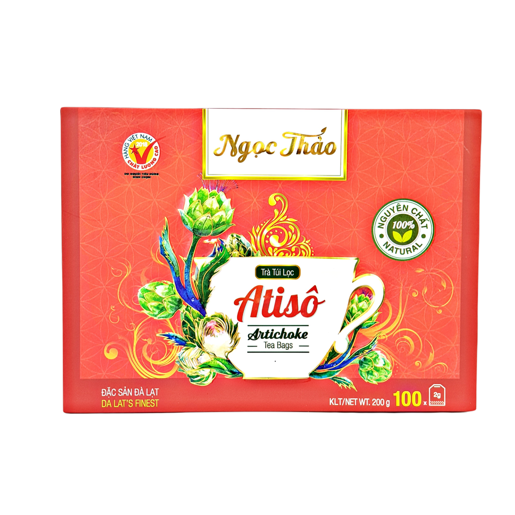 Hộp Trà Atiso Túi Lọc Ngọc Thảo loại Cao Cấp - 100 túi lọc