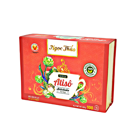 Hộp Trà Atiso Túi Lọc Ngọc Thảo loại Cao Cấp - 100 túi lọc