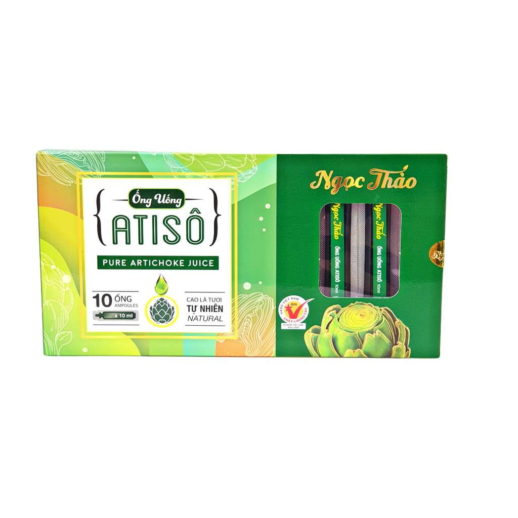Hộp Cao Nước Atiso lá tươi uống liền Ngọc Thảo - 10 ống 10ml