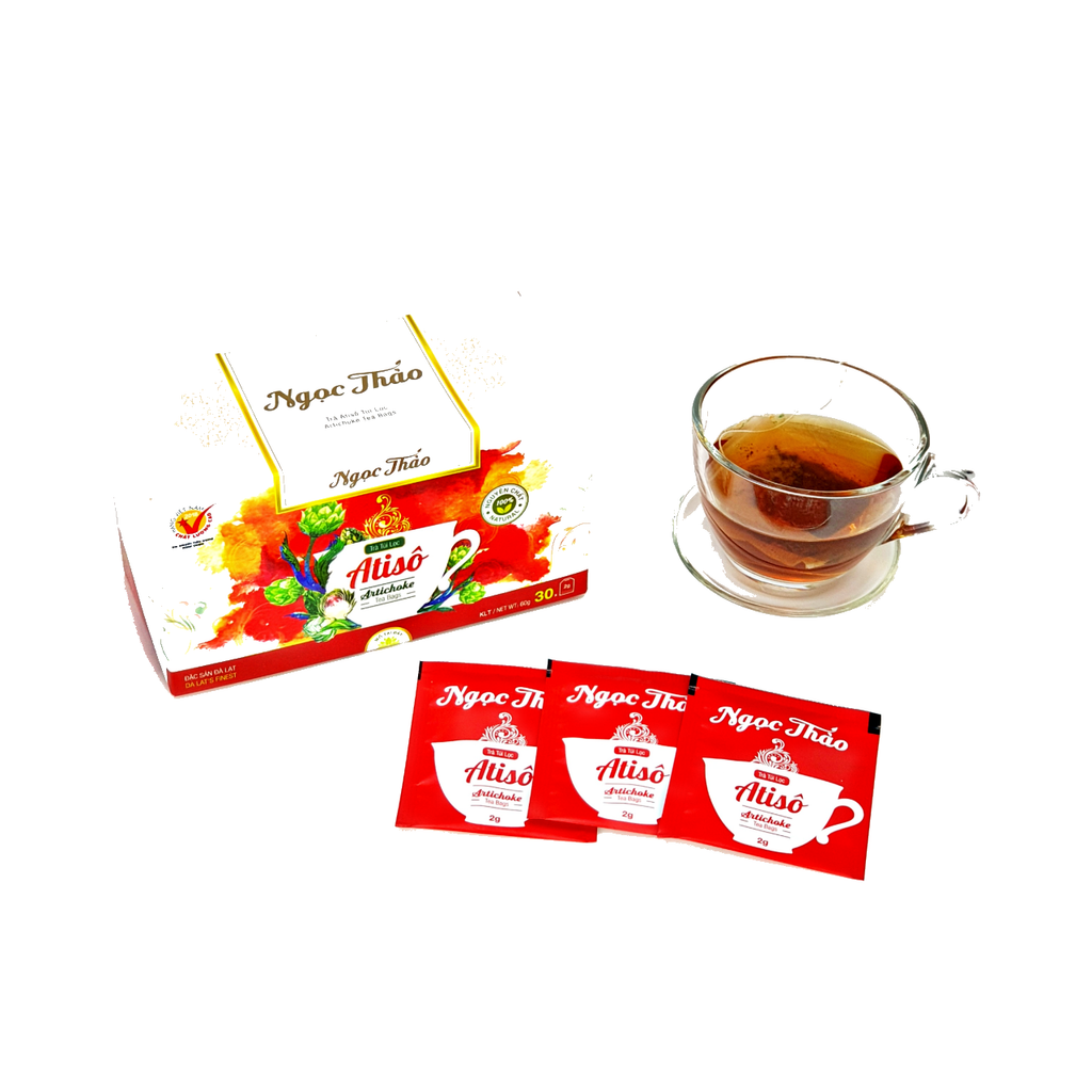 Hộp Trà Atiso Túi Lọc Ngọc Thảo loại Cao Cấp - 30 túi lọc