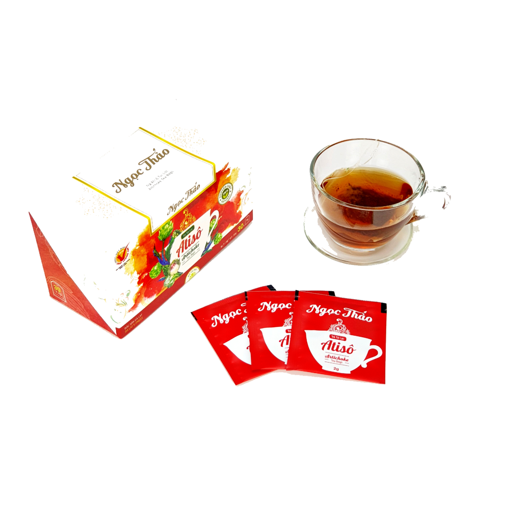Hộp Trà Atiso Túi Lọc Ngọc Thảo loại Cao Cấp - 30 túi lọc