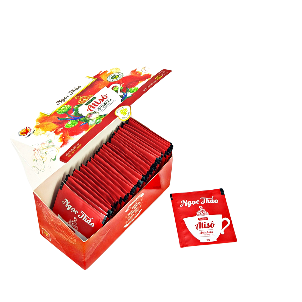 Hộp Trà Atiso Túi Lọc Ngọc Thảo loại Cao Cấp - 30 túi lọc