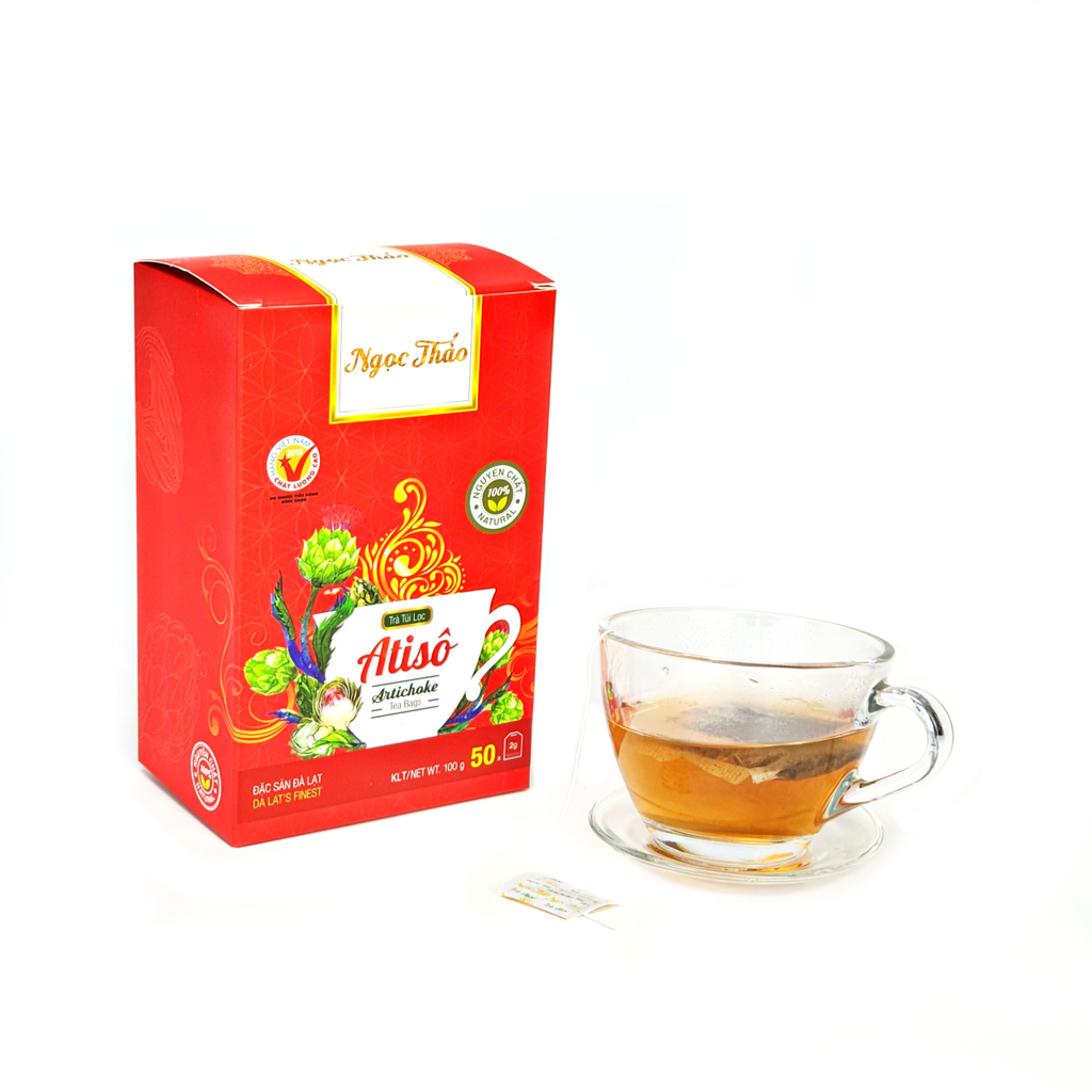 Hộp Trà Atiso Túi Lọc Ngọc Thảo loại Thượng Hạng - 50 túi