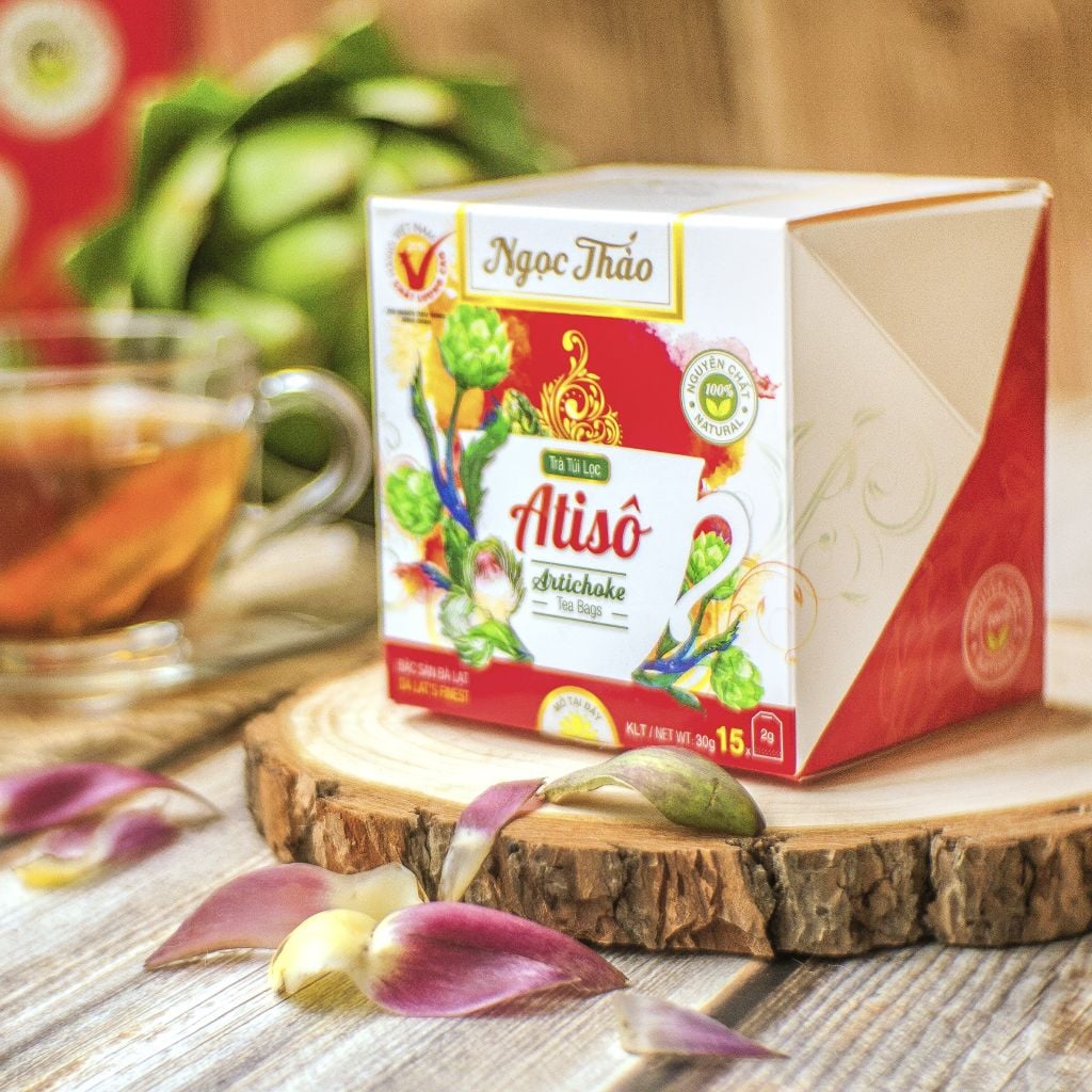 Hộp Trà Atiso Túi Lọc Ngọc Thảo loại Cao Cấp - 15 túi lọc