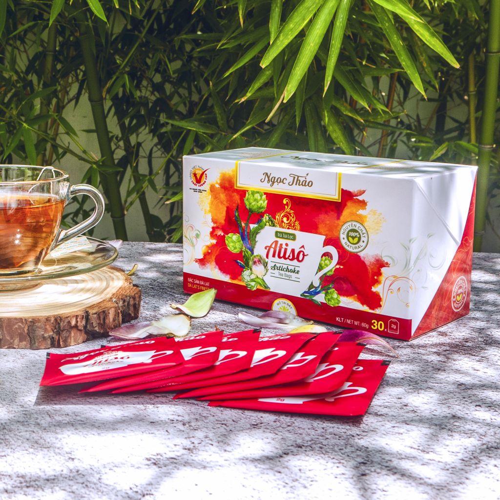 Hộp Trà Atiso Túi Lọc Ngọc Thảo loại Cao Cấp - 30 túi lọc