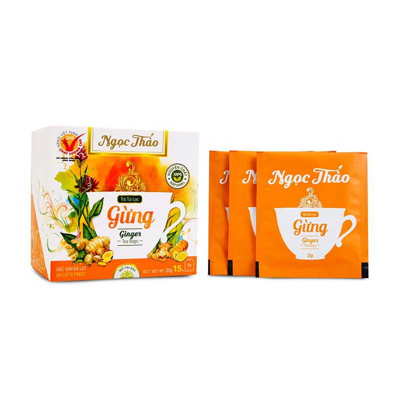 Hộp trà Gừng 15 túi lọc - Ngọc Thảo