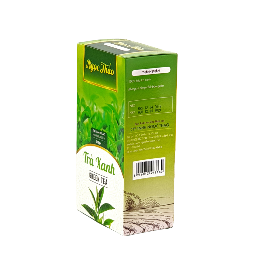 Hộp Trà Xanh 200 gr - Ngọc Thảo