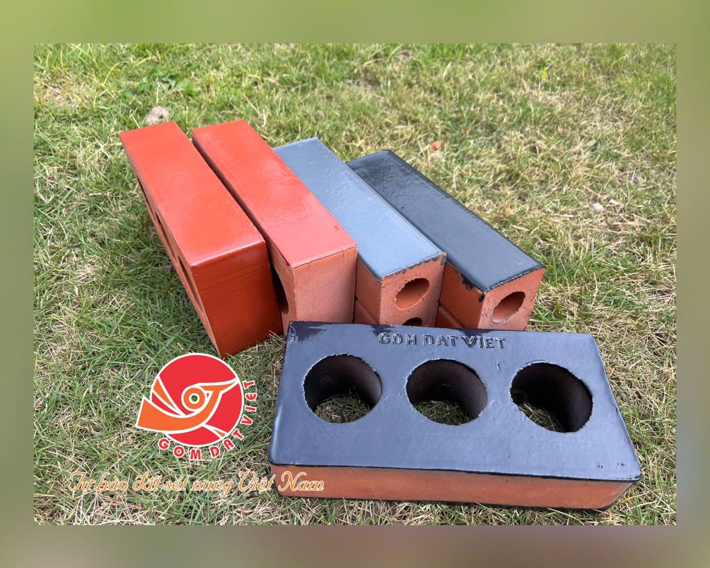 Gạch xây 2 lỗ không trát