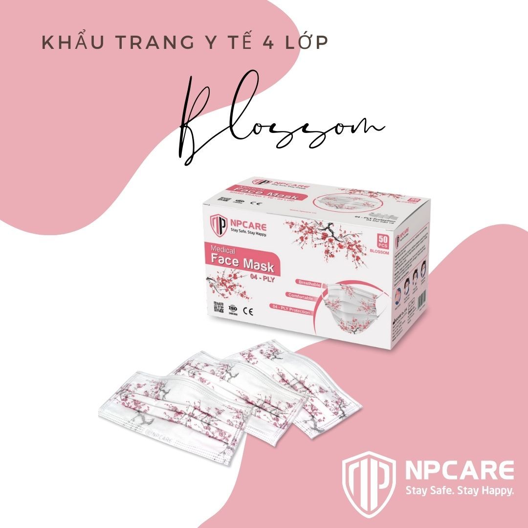  Khẩu trang y tế 4 lớp Blossom (H/50c) 