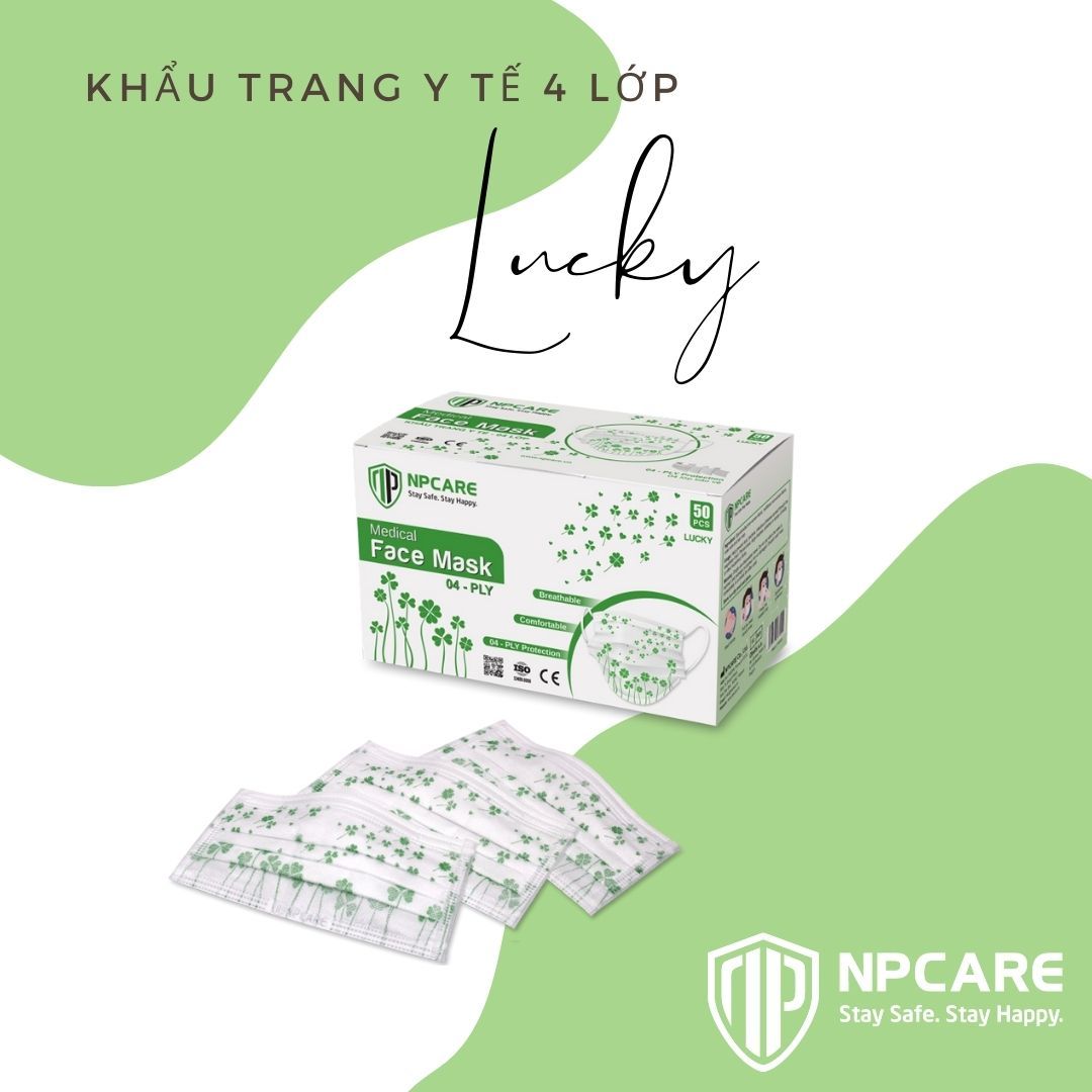  Khẩu trang y tế 4 lớp Lucky (H/50c) 