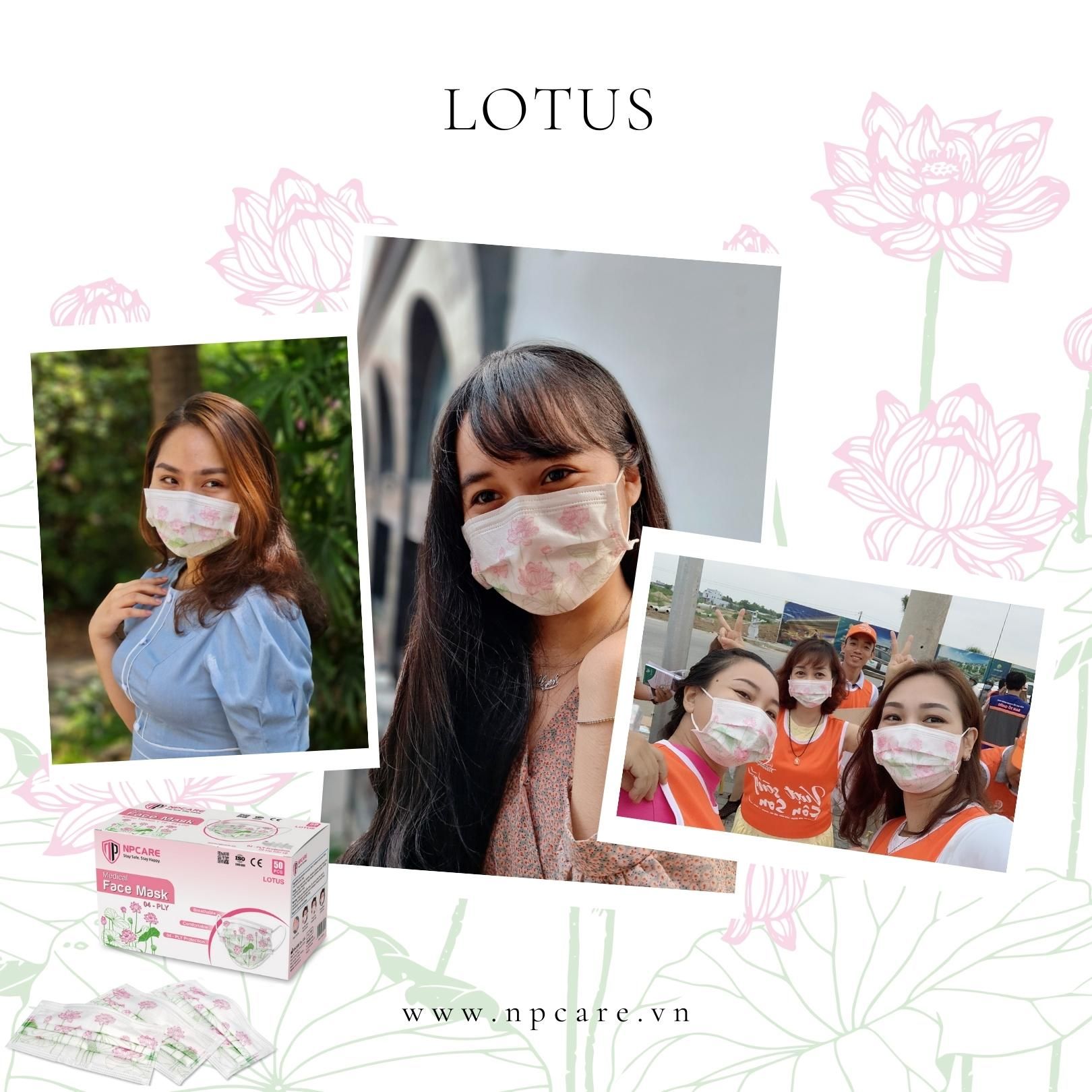  Khẩu trang y tế 4 lớp Lotus (H/50c) 