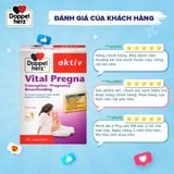  [TPCN Nhập Khẩu] Viên uống bổ sung Vitamin và khoáng chất cho bà bầu Doppelherz Aktiv Vital Pregna (Hộp 30 viên) [DOPPELHERZ] 