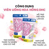  Viên uống thơm cơ thể DHC Rose giúp ngăn mùi, tỏa hương hoa hồng tự nhiên gói 60 viên (30 ngày) [DHC] 
