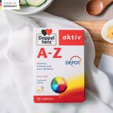  [TPCN Nhập Khẩu] Viên uống Vitamin tổng hợp tăng cường sức khỏe đề kháng Doppelherz Aktiv A-Z Depot (Hộp 30 viên) [DOPPELHERZ] 