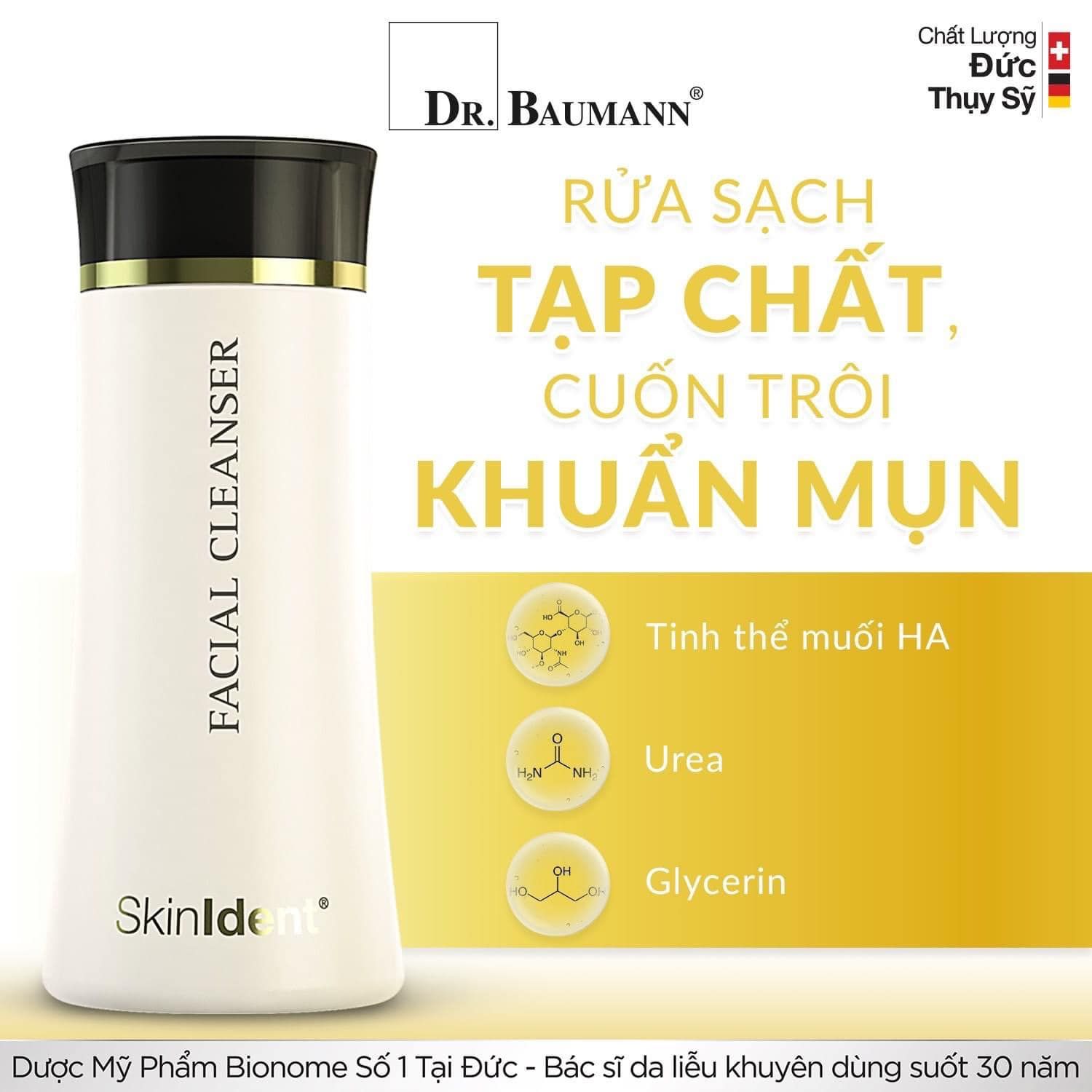  Sữa Rửa Mặt Tạo Bọt SkinIdent Facial Cleanser 200ml [SKINIDENT] 