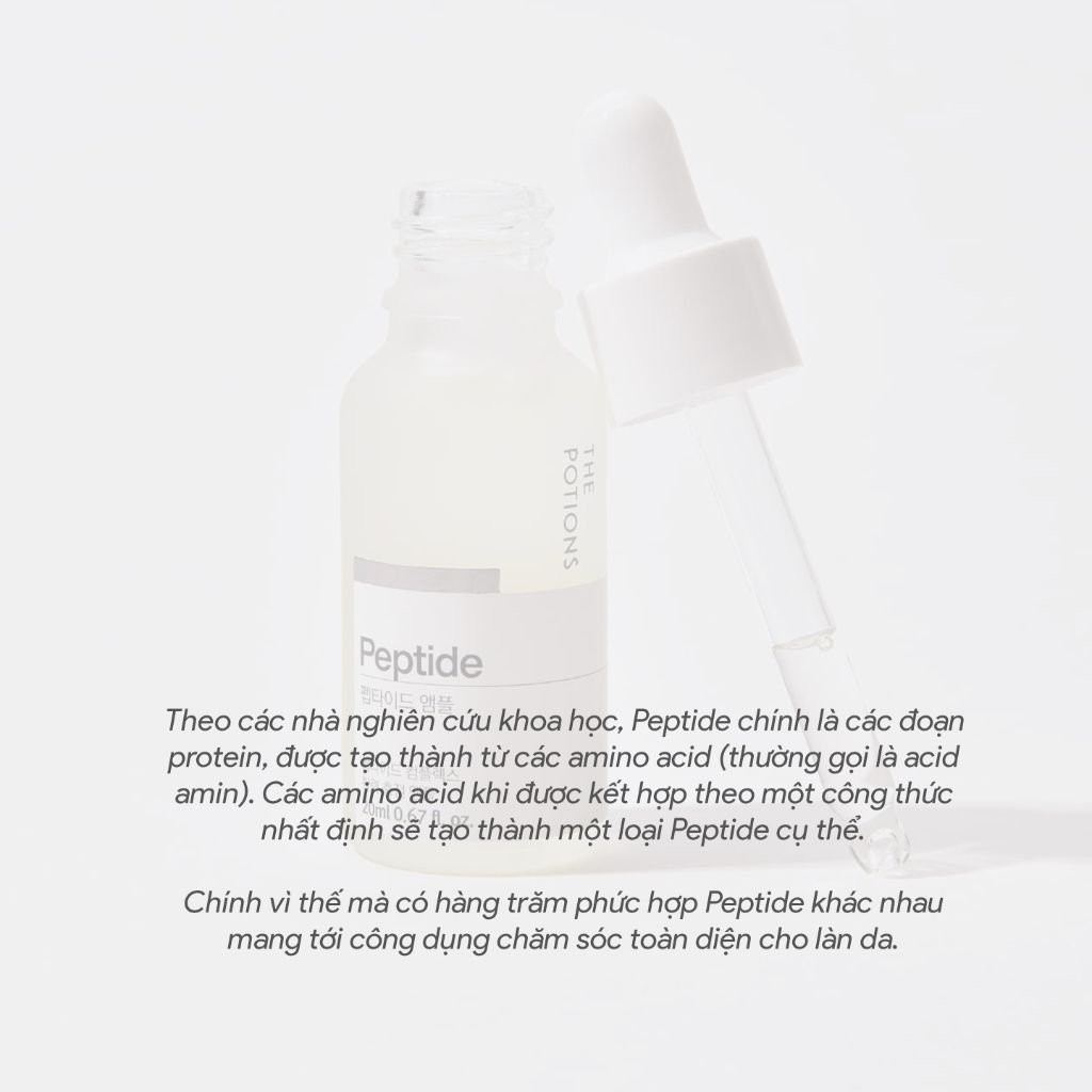  Tinh Chất Dưỡng Da The Potions Peptide Ampoule Giúp Tái Tạo Và Tăng Độ Đàn Hồi Của Da 