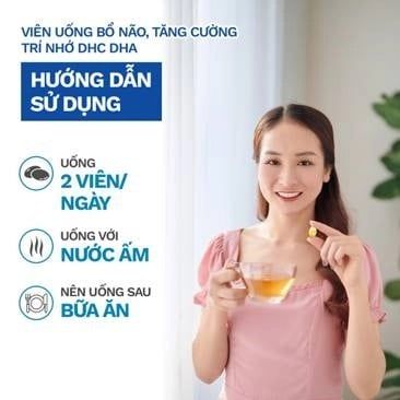  Viên uống DHA bổ não DHC DHA giúp duy trì trí nhớ và bổ sung DHA, EPA gói 60 viên (15 ngày) và gói 120 viên (30 Ngày) [DHC] 