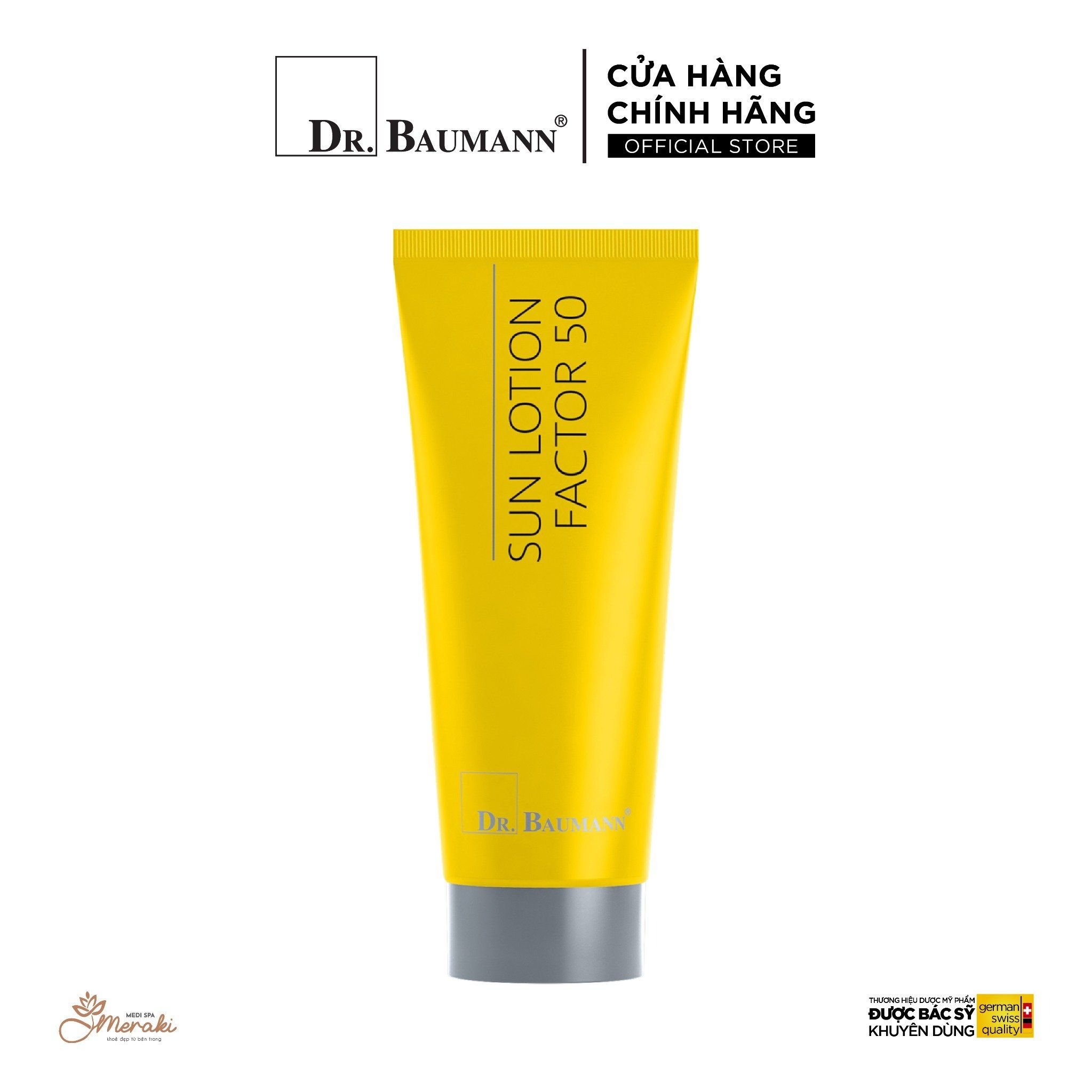  Kem Chống Nắng Hóa Học x Vật Lý Thuần Chay Dr. Baumann Sun Lotion Factor 50 [DR.BAUMANN] 