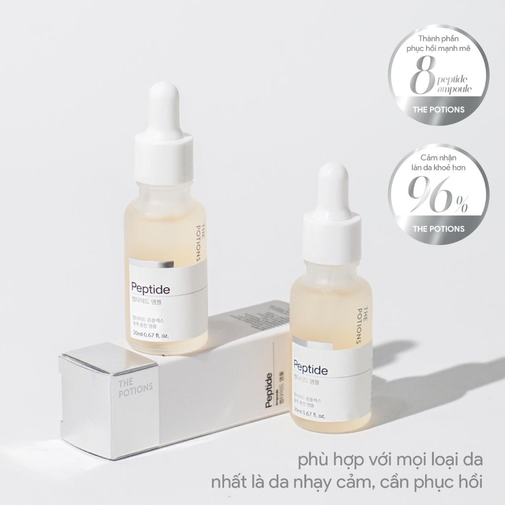  Tinh Chất Dưỡng Da The Potions Peptide Ampoule Giúp Tái Tạo Và Tăng Độ Đàn Hồi Của Da 