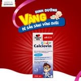  [TPCN Nhập Khẩu] Siro bổ sung Canxi hữu cơ dành cho bé Doppelherz Aktiv Kinder Calciovin Liquid (Chai 200ml) [DOPPELHERZ] 