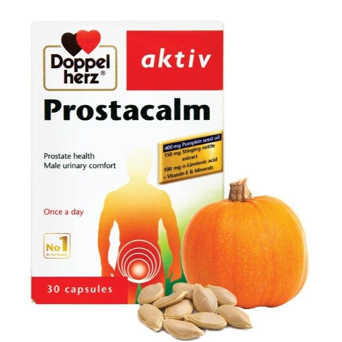  [TPCN Nhập Khẩu] Viên uống cho người phì đại tiền liệt tuyến Doppelherz Aktiv Prostacalm (Hộp 30 viên) [DOPPELHERZ] 