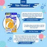  Viên uống bổ sung vitamin C DHC sáng da, mờ thâm, tăng cường đề kháng gói 60 viên (30 ngày) và gói 180 viên (90 ngày) [DHC] 