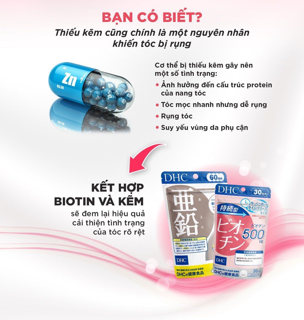  Viên uống DHC Biotin ngăn rụng tóc, hỗ trợ mọc tóc Biotin gói 30 viên (30 Ngày) [DHC] 