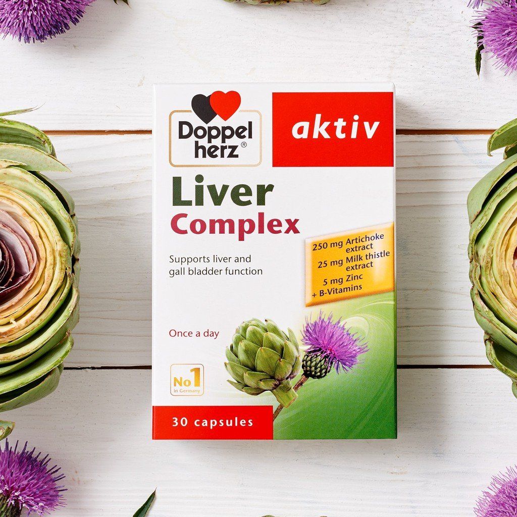  [TPCN Nhập Khẩu] Viên uống hỗ trợ giải độc gan, hạ men gan Doppelherz Aktiv Liver Complex (Hộp 30 viên) [DOPPELHERZ] 