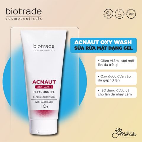  Gel rửa mặt cho da mụn OXY WASH 200ML [BIOTRADE] 