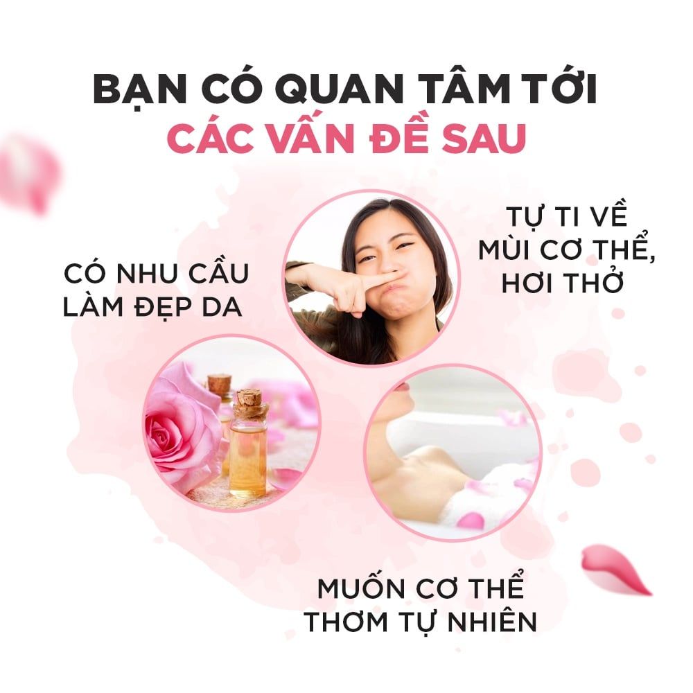  Viên uống thơm cơ thể DHC Rose giúp ngăn mùi, tỏa hương hoa hồng tự nhiên gói 60 viên (30 ngày) [DHC] 