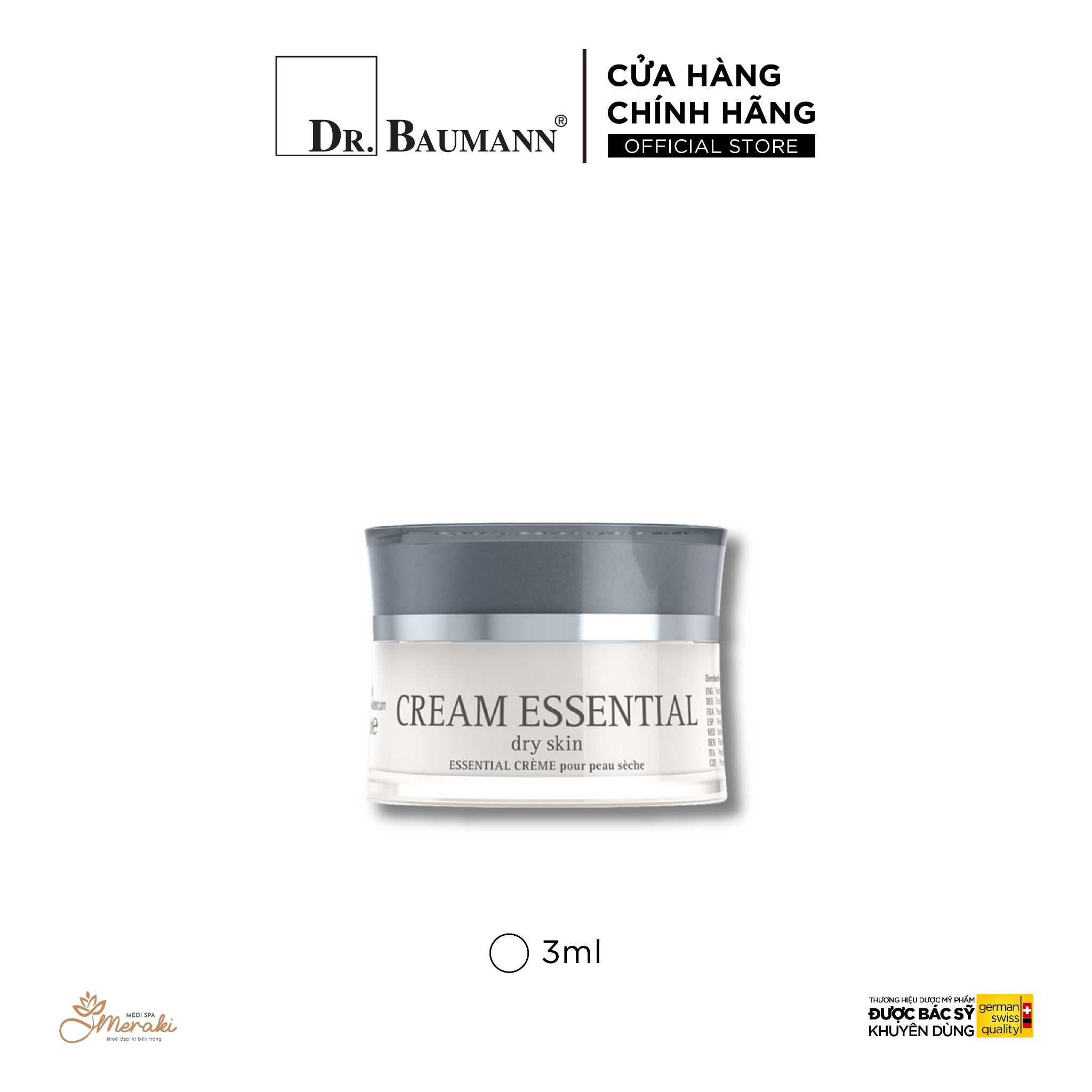  Kem Dưỡng ẩm Cream Essential Dry Skin [DR.BAUMANN] 