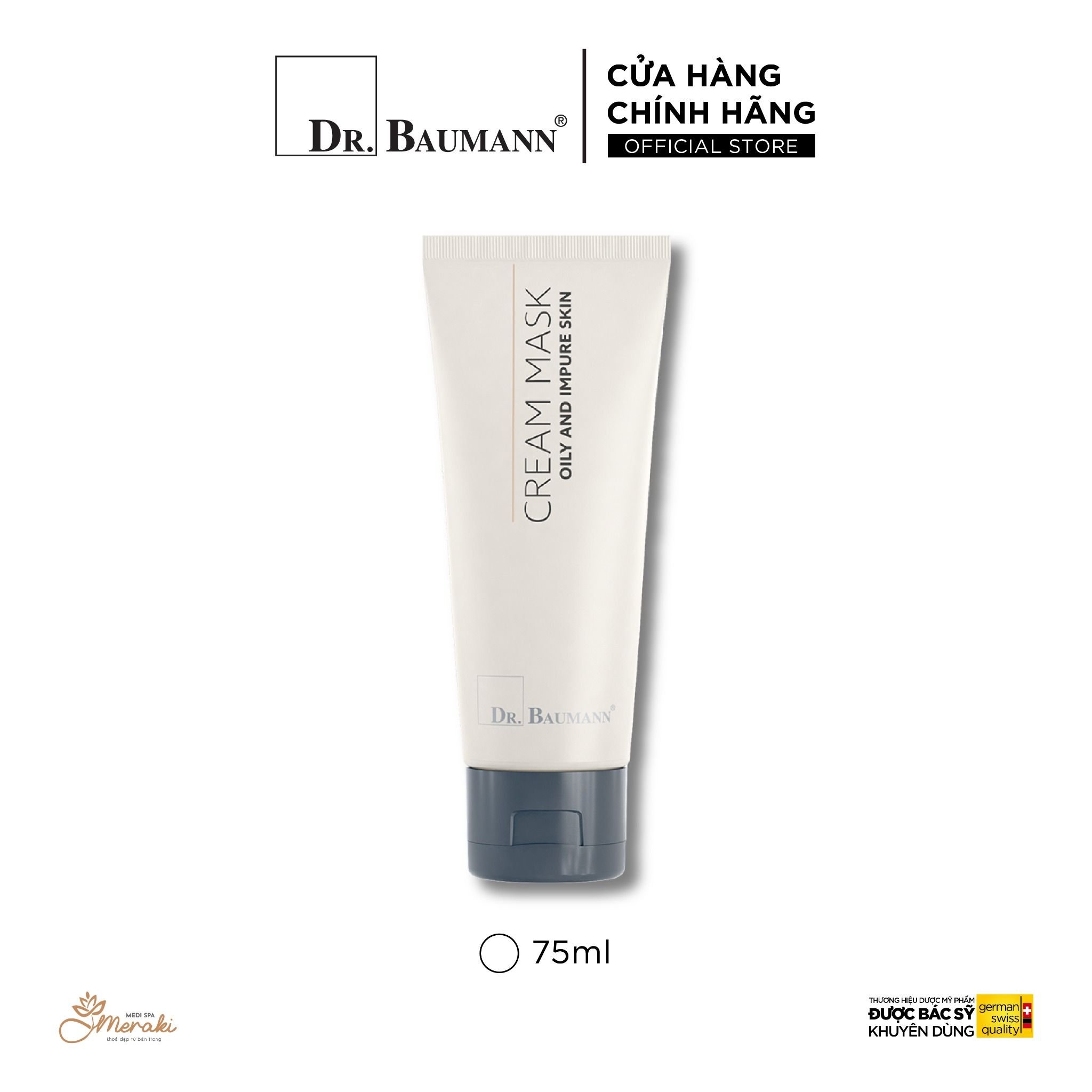  Mặt Nạ CREAM MASK Cho Da Dầu Hoặc Da Mụn [DR.BAUMANN] 