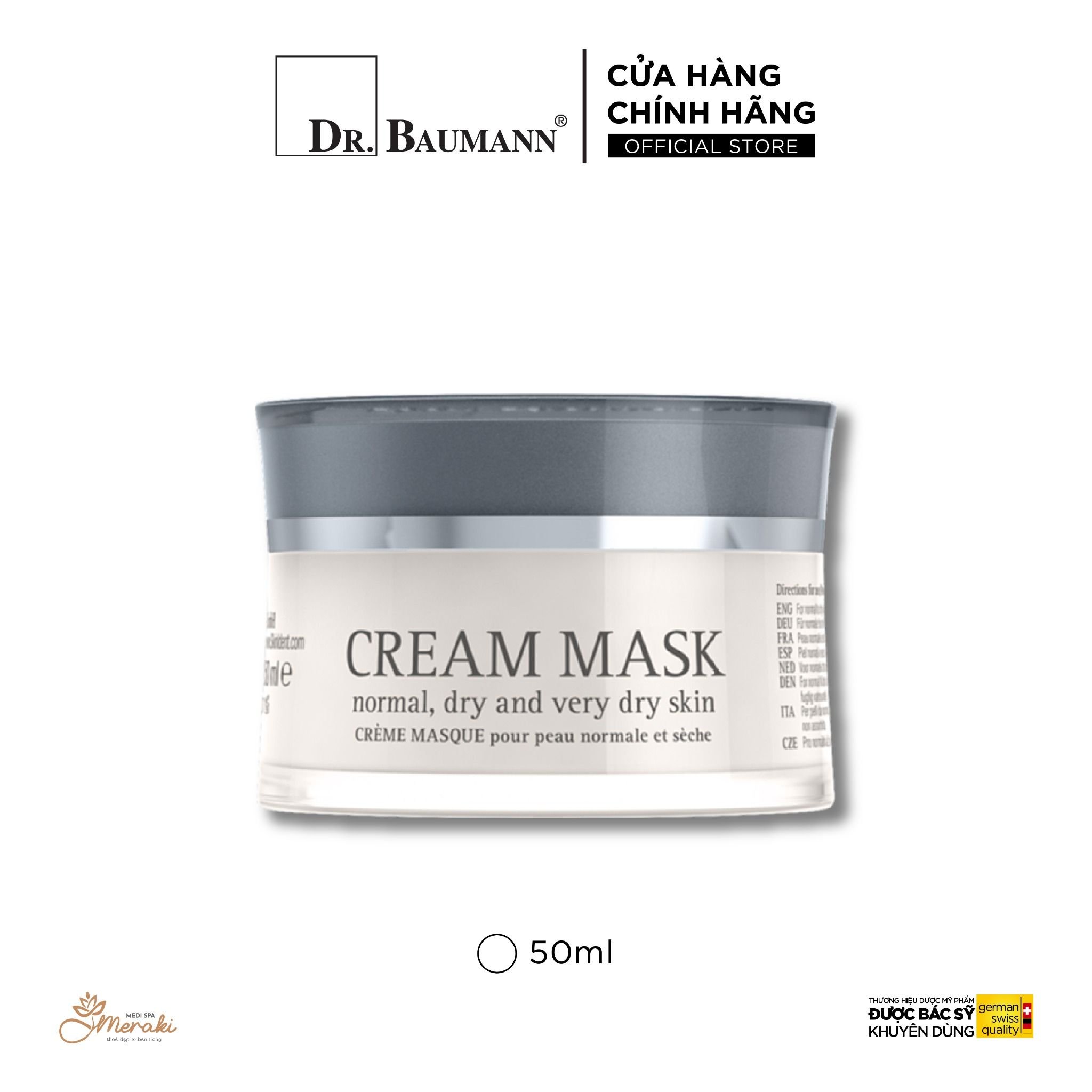  Mặt Nạ CREAM MASK Cho Da Khô Đến Rất Khô [DR.BAUMANN] 