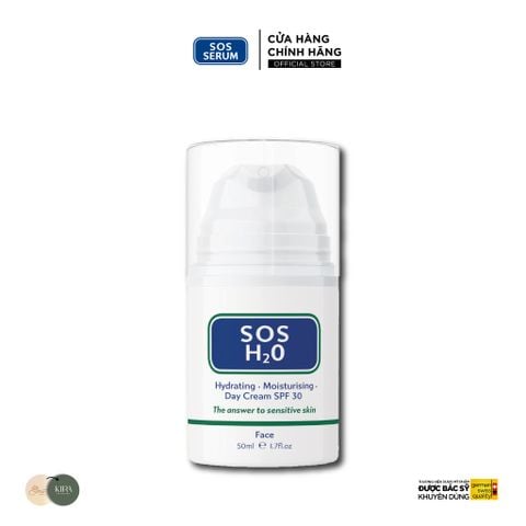  [SOS SERUM] Kem dưỡng Chống nắng Vật lý, tăng cường độ ẩm hàng ngày SOS H20 SPF30 