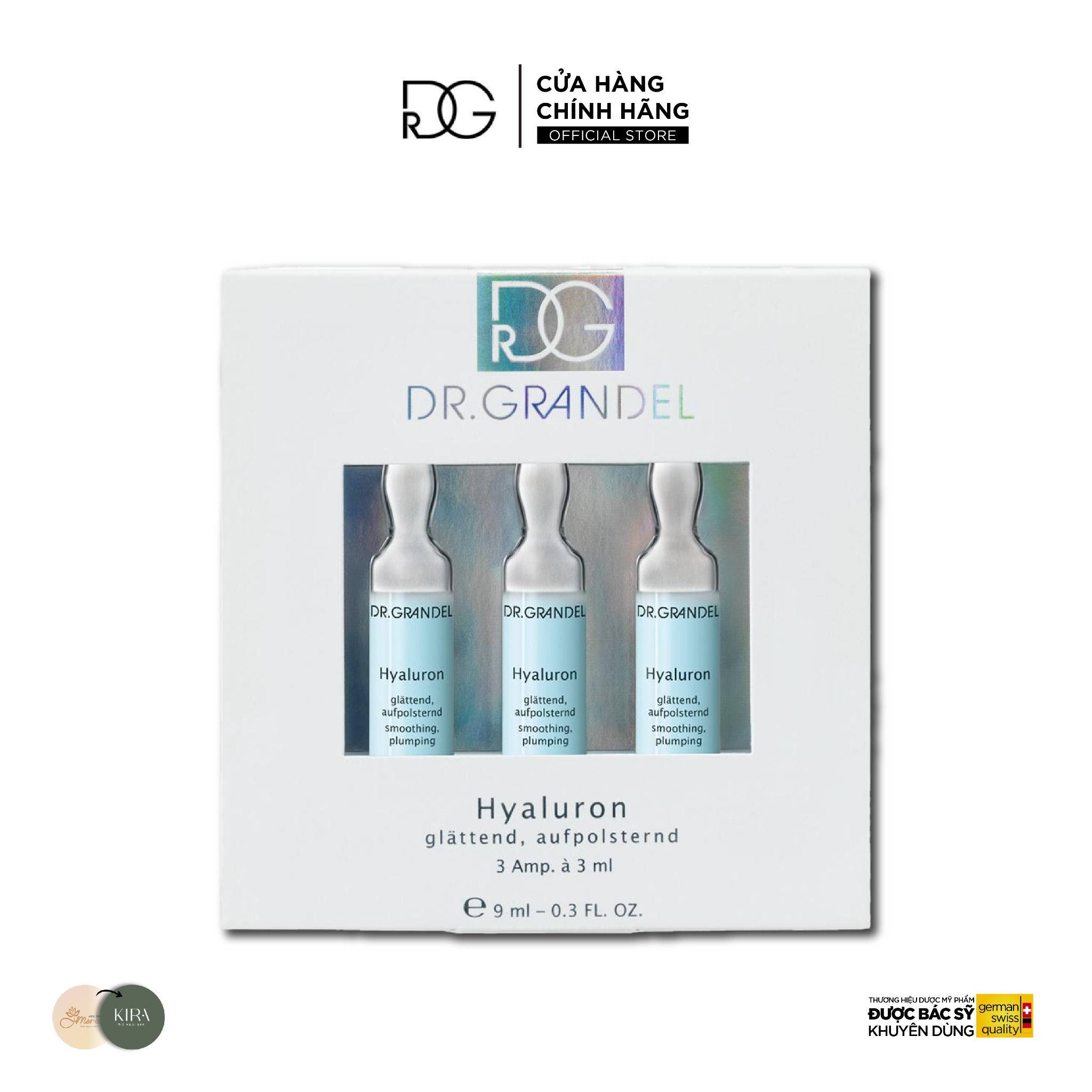  [DR.GRANDEL] Tinh chất Bổ Sung Độ Ẩm, Làm Mềm Da Dr. Grandel Ampoules Selection HYALURON 9ml 