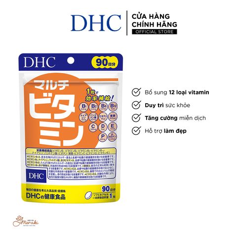  Viên uống Vitamin tổng hợp DHC (New) bổ sung 12 loại vitamin thiết yếu gói 30 viên (30 ngày) và gói 90 viên (90 ngày) [DHC] 