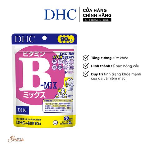  Viên uống Vitamin B tổng hợp DHC Vitamin B Mix gói 60 viên (30 ngày) và gói 180 viên (90 ngày) [DHC] 