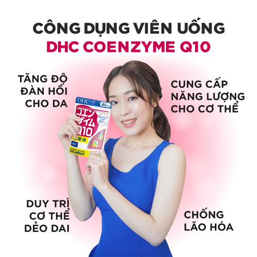  Viên uống chống lão hóa da DHC Nhật Bản Coenzyme Q10 60 viên (30 ngày) và 180 viên (90 ngày) [DHC] 