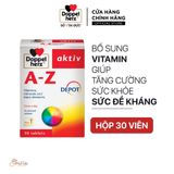  [TPCN Nhập Khẩu] Viên uống Vitamin tổng hợp tăng cường sức khỏe đề kháng Doppelherz Aktiv A-Z Depot (Hộp 30 viên) [DOPPELHERZ] 